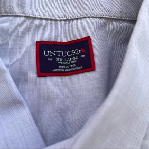 UNTUCKit Men's Rubicon Regular Fit Button-Up Shirt Size XXL - Picture 6 of 9